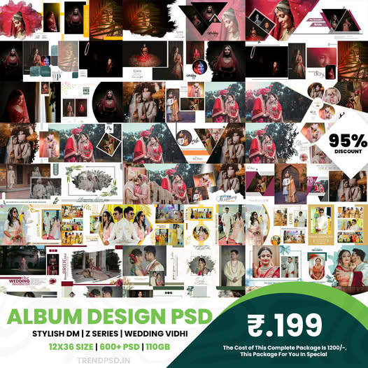 NEW 2025 WEDDING ALBUM 12X36 PSD DOWNLOAD