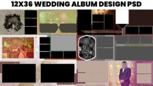 Read more about the article Premium Album Design Templates 12×36 Wedding Album PSD Free Download