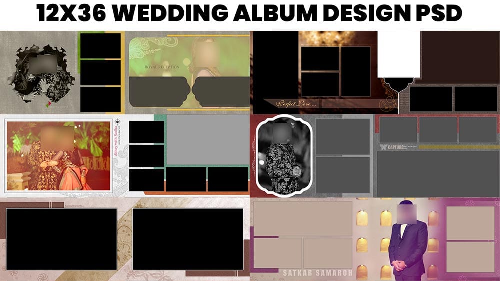 Read more about the article Premium Album Design Templates 12×36 Wedding Album PSD Free Download